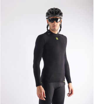 ALE SEAMLESS WOOL INTIMO MANICA LUNGA GRIGIO
