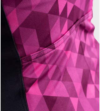 ALE TOP DONNA SOLID TRIANGLE ROSA FLUO