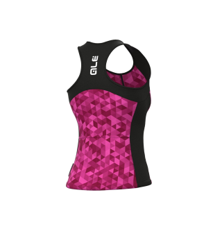 ALE TOP DONNA SOLID TRIANGLE ROSA FLUO