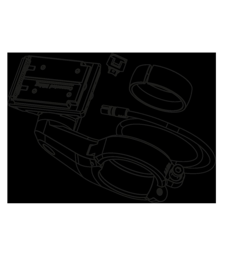 BOSCH KIT RETROFIT SUPPORTO PER KIOX 300 31.8mm  USCITA CAVI POSTERIORE