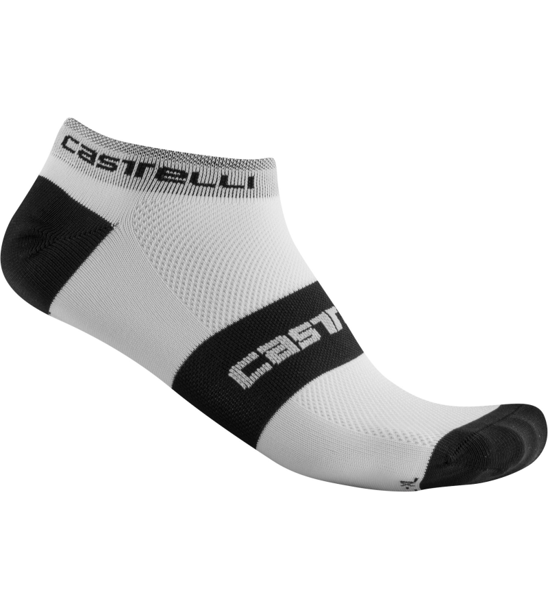 CASTELLI LOWBOY SOCK WHITE BLACK