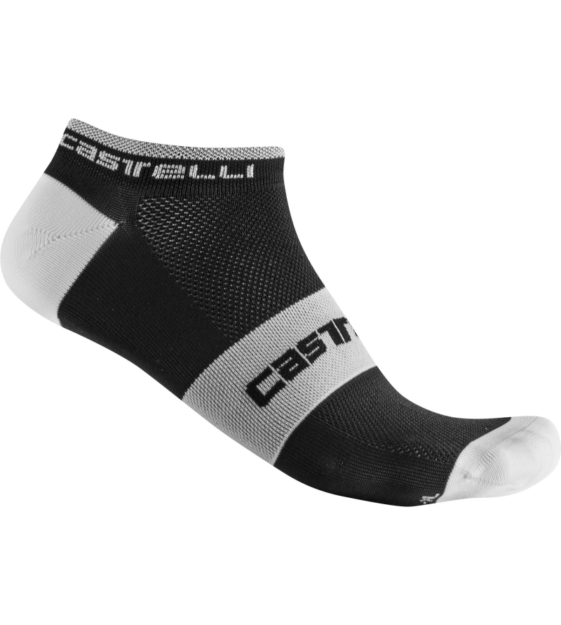 CASTELLI LOWBOY SOCK BLACK WITHE