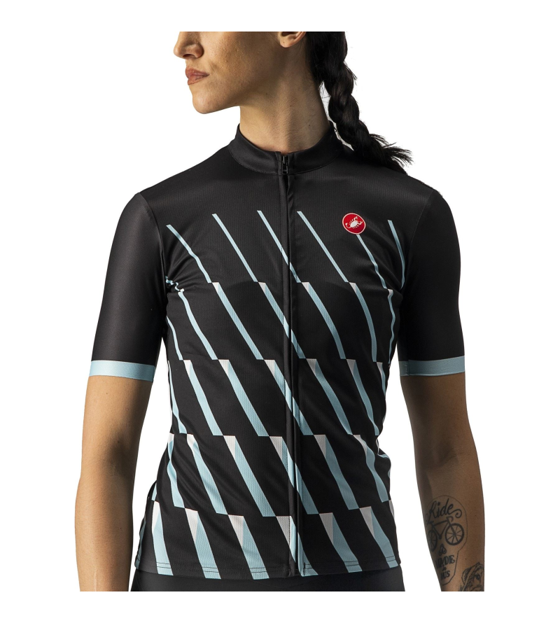 CASTELLI PENDIO JERSEY LIGHT BLACK/SKY LIGHT-WHITE