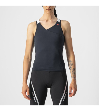 CASTELLI SOLARIS TOP LIGHT BLACK WITHE