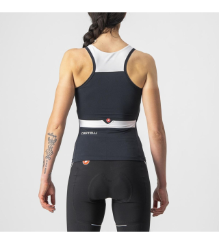 CASTELLI SOLARIS TOP LIGHT BLACK WITHE