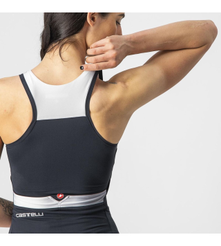CASTELLI SOLARIS TOP LIGHT BLACK WITHE