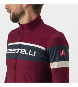 CASTELLI PASSISTA JERSEY BORDEAUX/SAVILE BLUE-CHALK