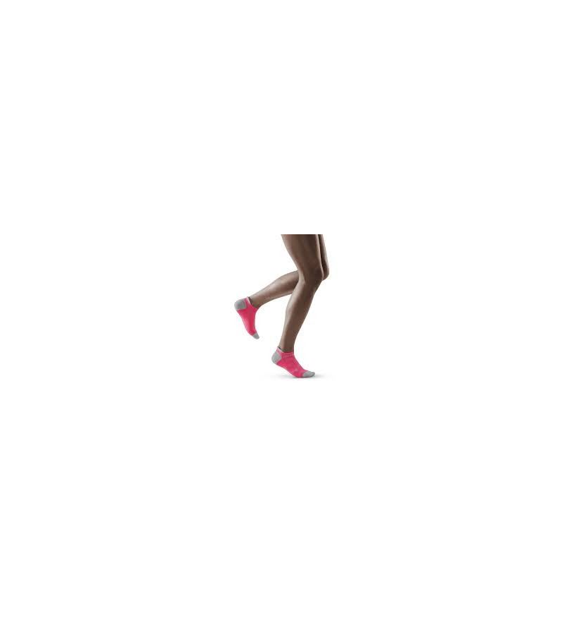CEP ULTRALIGHT NO SHOW SOCKS WOMEN PINK LIGHT GREY