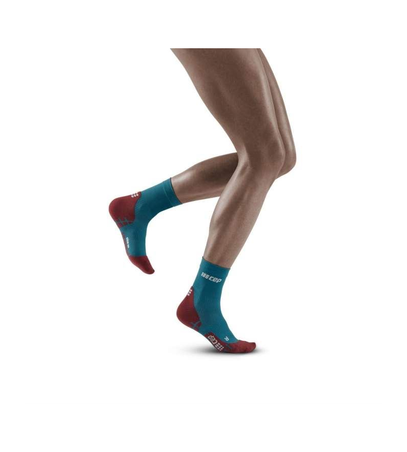 CEPULTRALIGHT SHORT SOCKS W PETROL DARK RED
