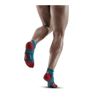 CEP ULTRALIGHT LOW CUT SOCKS PETROL DARK RED
