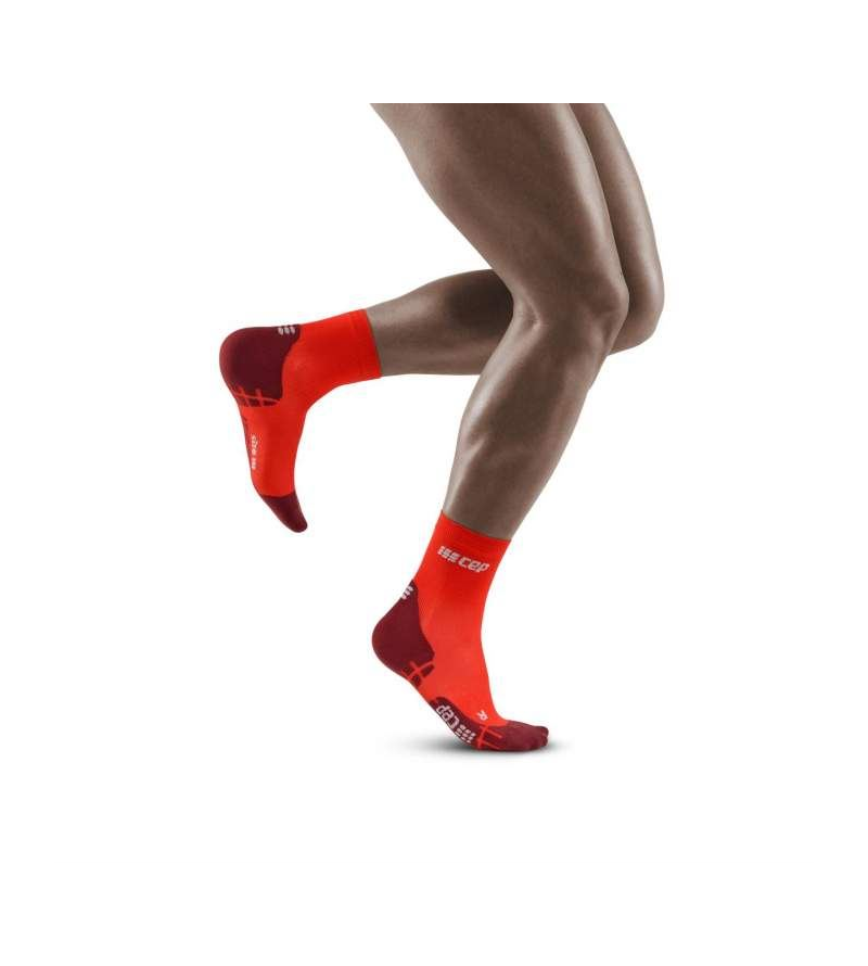 CEPULTRALIGHT SHORT SOCKS MEN LAVA DARK RED