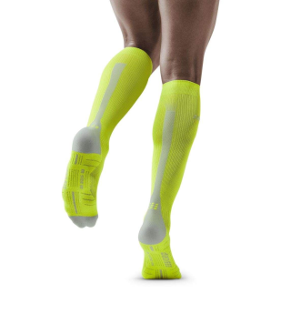 CEP RUN SOCKS 3.0 MEN LIME LIGHT GREY