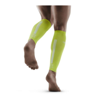 CEP CALF SLEEVES 3.0 MEN LIME LIGHT GREY