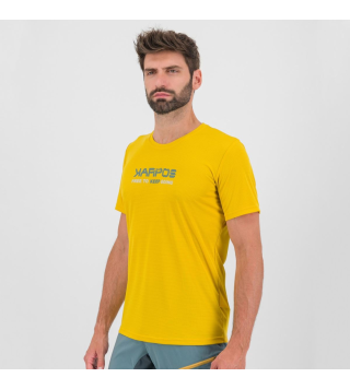 KARPOS VAL FEDERIA TEE LEMON CURRY PRINT