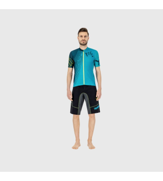 KARPOS LGREEN FIRE JERSEY ENAMEL BLUE  YELLOW FLUO