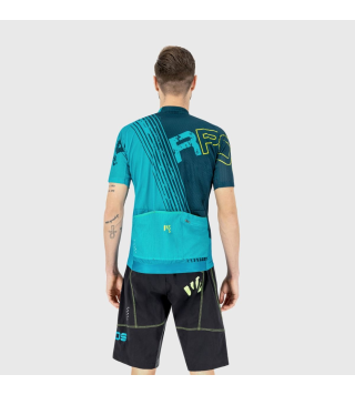 KARPOS LGREEN FIRE JERSEY ENAMEL BLUE  YELLOW FLUO