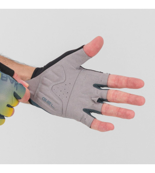 KARPOS FEDERIA 1/2 FINGERS GLOVE DARK SLATE NORTH ATLANTIC LEMON