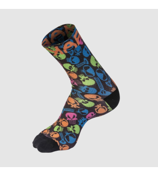 KARPOS GREEN FIRE SOCKS BLACK MULTICOLOR