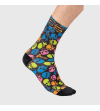 KARPOS GREEN FIRE SOCKS BLACK MULTICOLOR