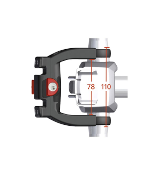 KLICKFIX ADATTATORE MANUBRIO E-BIKE DISP 22/31.8mm CON CHIAVE