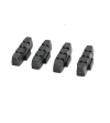 MAGURA PATTINI FRENO SET 4 PEZZI NERO