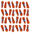 MAGPED ENDURO PIN 8mm ARANCIO  32pz