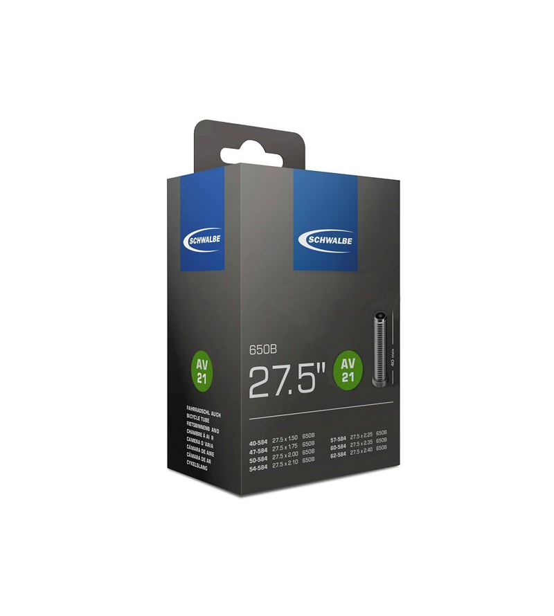 SCHWALBE CAMERA D'ARIA 27.5 AV21 VALVOLA 40MM