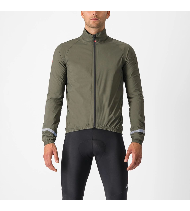 CASTELLI EMERGENCY 2 RAIN JKT MILITARY GREEN
