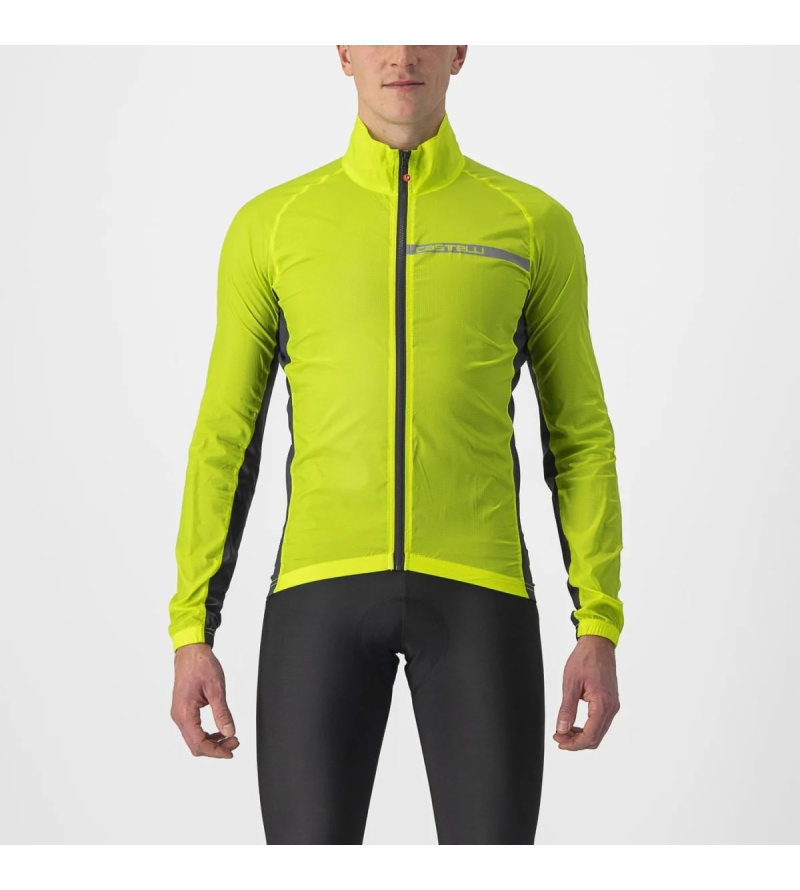 CASTELLI SQUADRA STRETCH JACKET ELECTRIC LIME