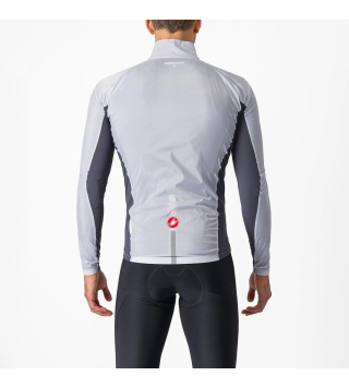 CASTELLI SQUADRA STRETCH JACKET SILVER GRAY
