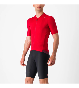 CASTELLI ESPRESSO JERSEY RICH RED/DEEP BORDEAUX