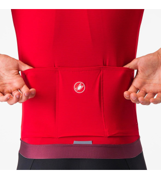 CASTELLI ESPRESSO JERSEY RICH RED/DEEP BORDEAUX