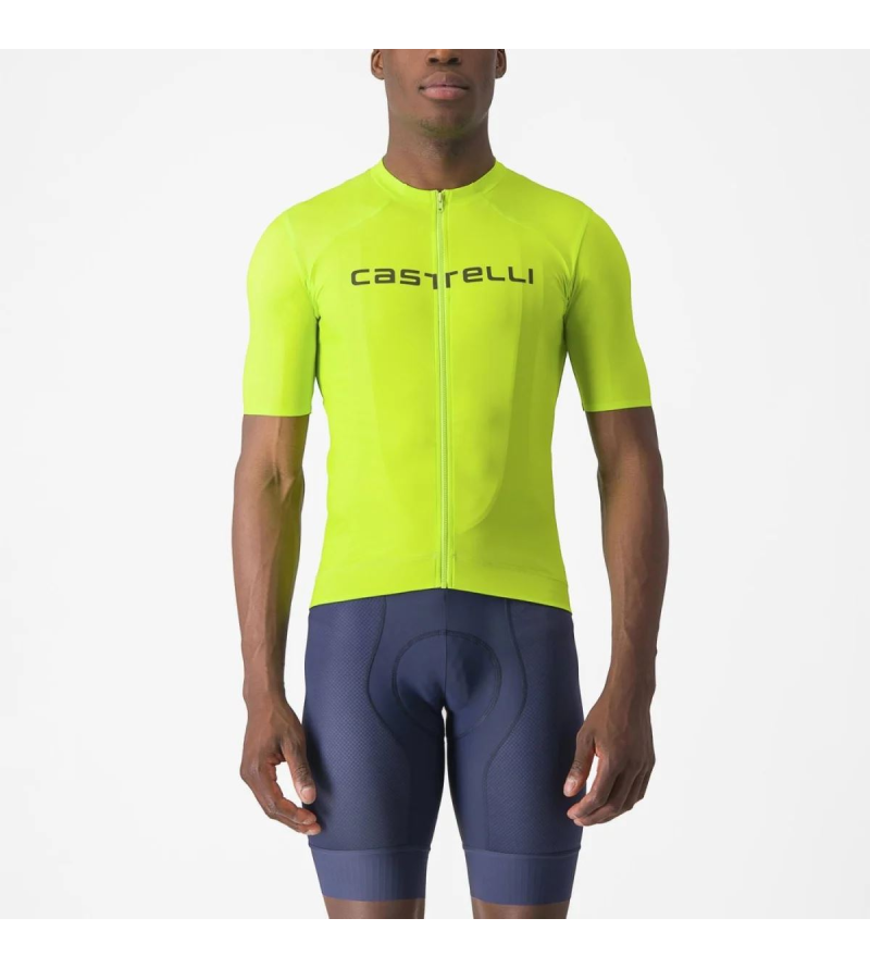 CASTELLI ELEMENTS JERSEY ELECTRIC LIME DEEP GREEN