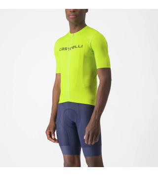 CASTELLI ELEMENTS JERSEY ELECTRIC LIME DEEP GREEN