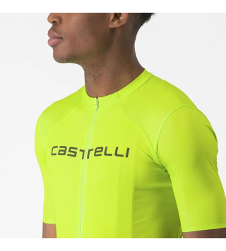 CASTELLI ELEMENTS JERSEY ELECTRIC LIME DEEP GREEN