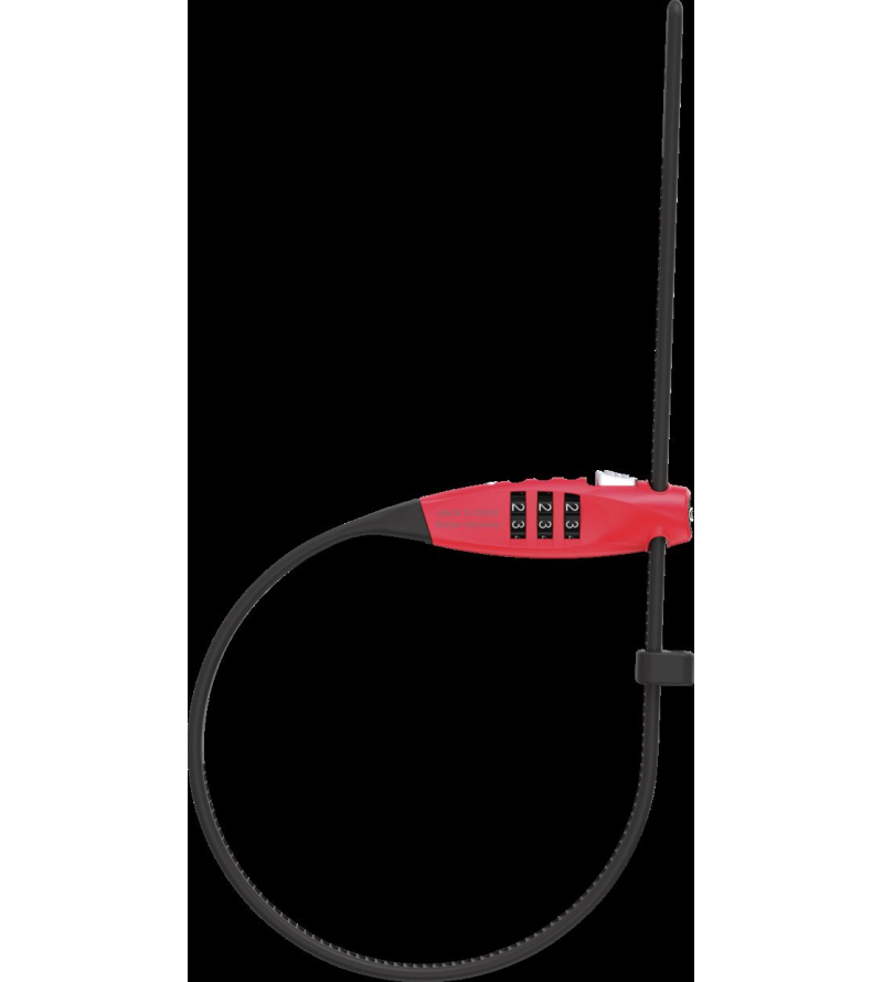 ABUS LUCCHETTO COMBIFLEX TRAVELGUARD RED