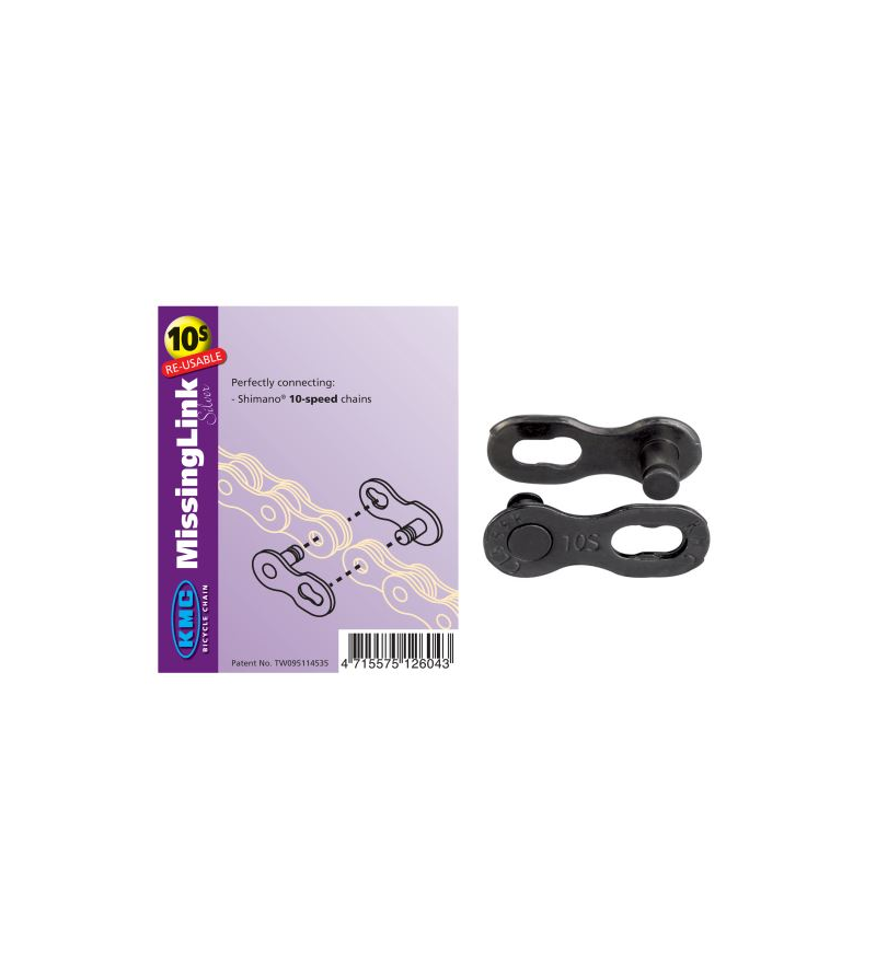 KMC FALSA MAGLIA CATENA X10 DLC BLACK CONF. 2PZ