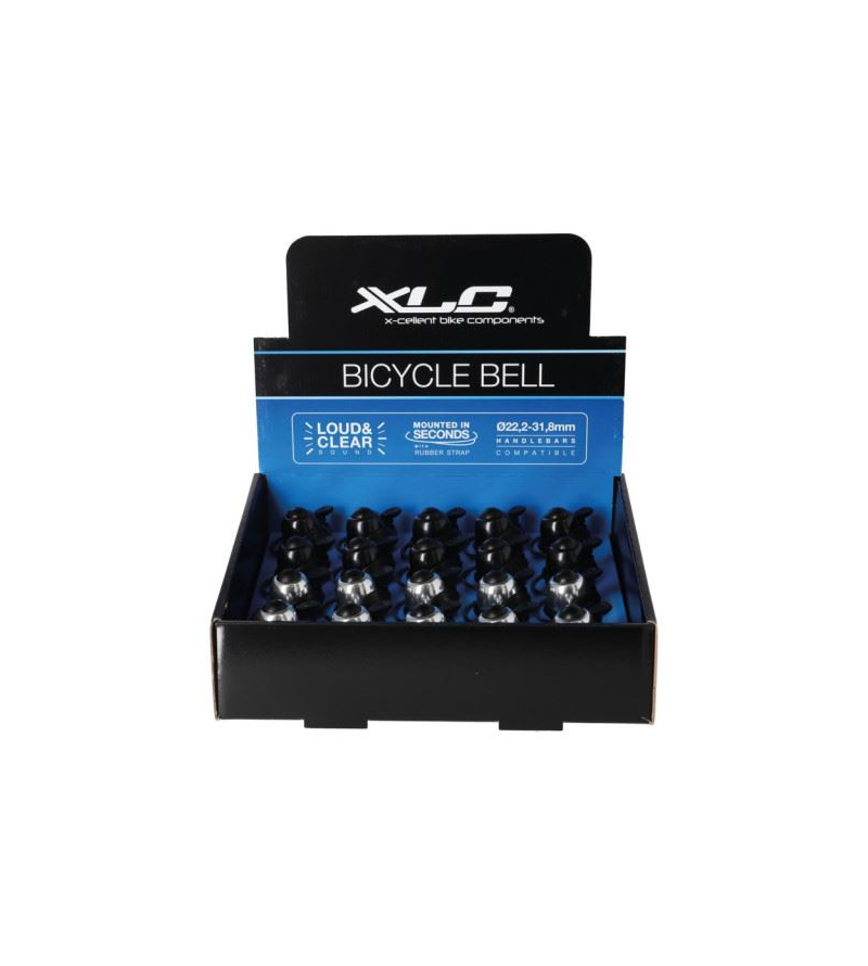 XLC MINI CAMPANELLO NERO / ARGENTO