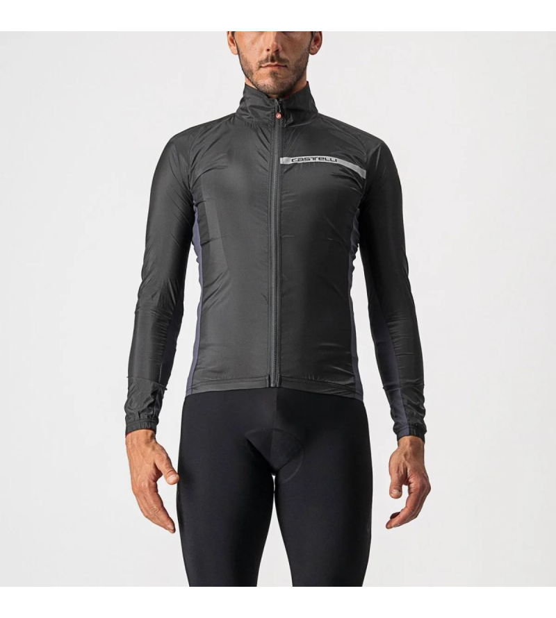 CASTELLI SQUADRA STRETCH JACKET SILVER GRAY