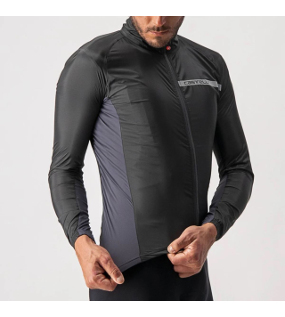 CASTELLI SQUADRA STRETCH JACKET SILVER GRAY