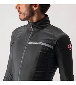 CASTELLI SQUADRA STRETCH JACKET SILVER GRAY