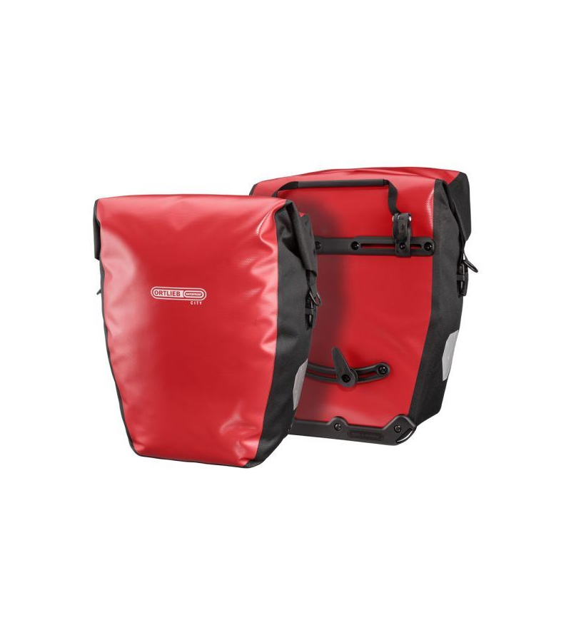 ORTLIEB BACK ROLLER CITY QL1 RED BLACK COPPIA