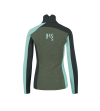 KARPOS FEDERIA W FLEECE HALF ZIP THYME/BLACK SAND