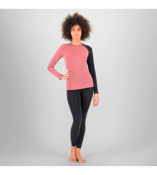 KARPOS DINAMICO MERINO 130 JERSEY LS DONNA DECO ROSE