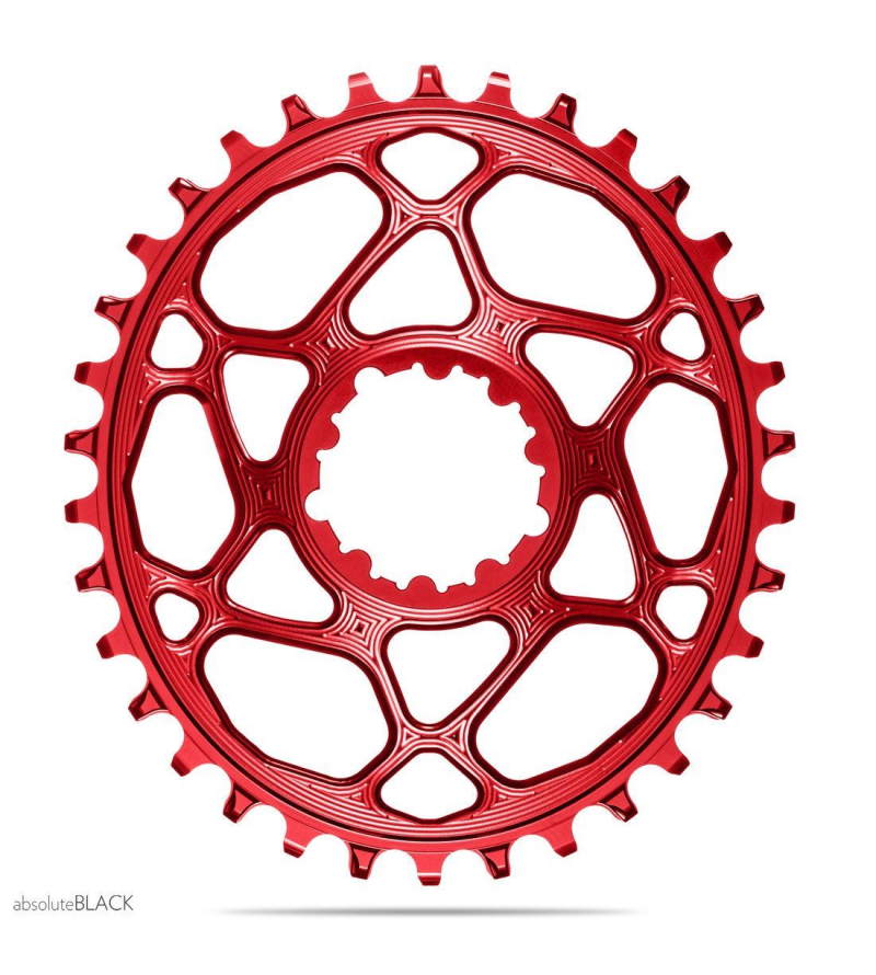 ABSOLUTE BLACK CORONA OVALE SRAM 148 34T RED