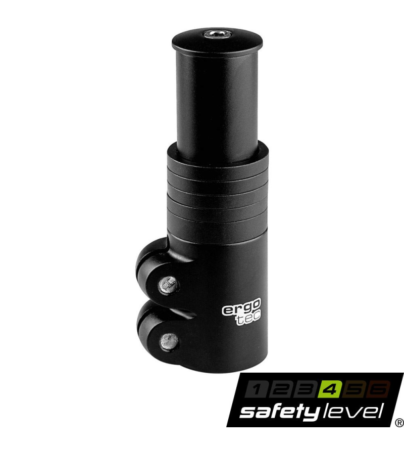ERGOTEC ADATTATORE A-HEAD 4 56/61/66/71/76mm, alluminio, nero