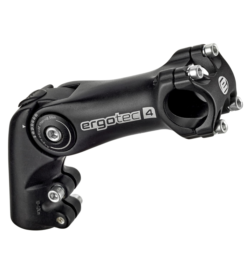 ERGOTEC Ergotec A-head stem Octopus 2 Ahead 50 / 31,8 1 1/8", Ø 28,6/31,8mm, 90mm, nero