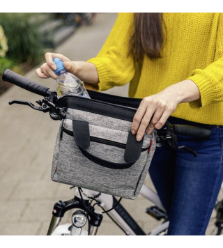 KLICKFIX BORSA MANUBRIO ROOMY TWIST SILVER