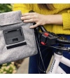 KLICKFIX BORSA MANUBRIO ROOMY TWIST SILVER