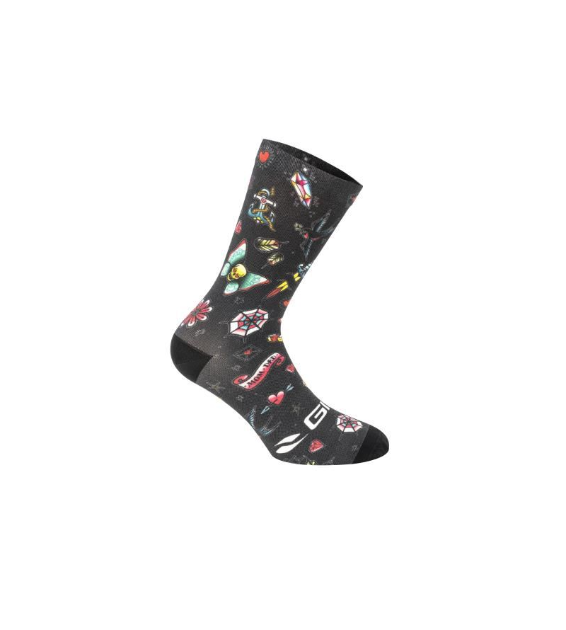 GIST CALZINO TRENDY TATOO NERO